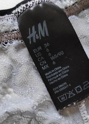 H&m труси жіночі сірі мереживо мереживні бразильяни трусики женские серые кружевные кружево бразильяны секси еротик5 фото