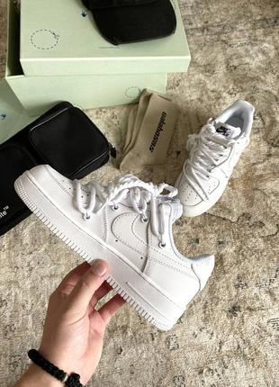 Nike airforce white custom новинка жіночі білі кросівки найк форс кастомні класичні весна літо осінь ексклюзив белые классические крутые кроссовки5 фото