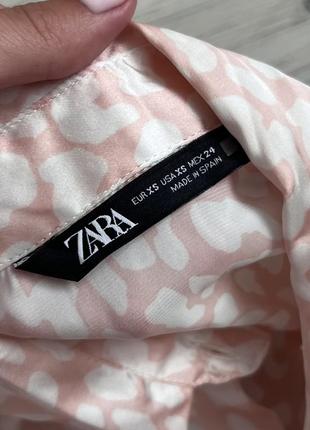 Сатинова сорочка zara / сатиновая рубашка3 фото