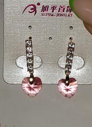 Милі сережки swarovski