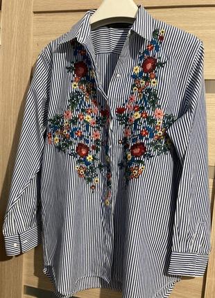 Zara сорочка вишиванка