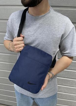 Мужская барсетка найк из ткани брендовая фирменная сумка через плечо nike1 фото