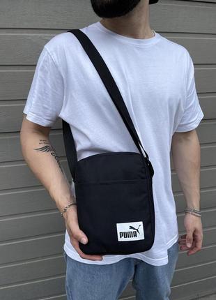 Чоловіча барсетка пума з тканини брендовий фірмова сумка через плече puma