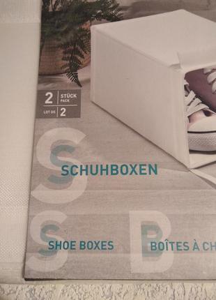 Органайзер -коробка для обуви набор 2 шт livarno3 фото