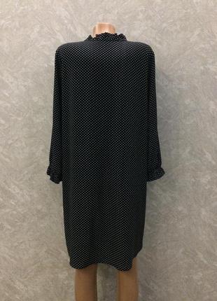 Платье в горох с рюшами h&m 3