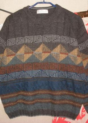 Практичний демісезонний джемпер пуловер з орнаментом2 фото