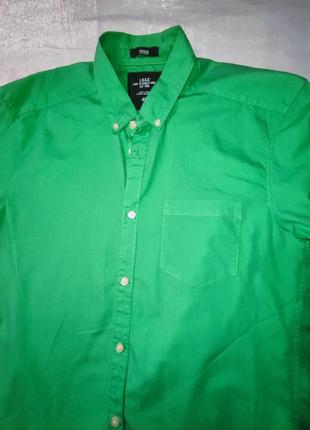 Зелена стильна сорочка фірми hm, р.s-m6 фото
