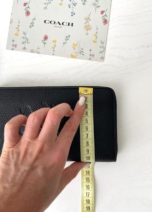 Coach жіночий шкіряний гаманець під телефон кошельок шкіра подарунок дівчині дружині брендовий гаманець10 фото