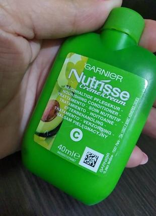 Garnier nutrisse крем бальзам для волосся ефективно живити волосся, збагачуючи його амінокислотами 40 мл.3 фото