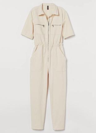 H&m women jumpsuit жіночий ворквір / авіаторський комбінезон сірого кольору