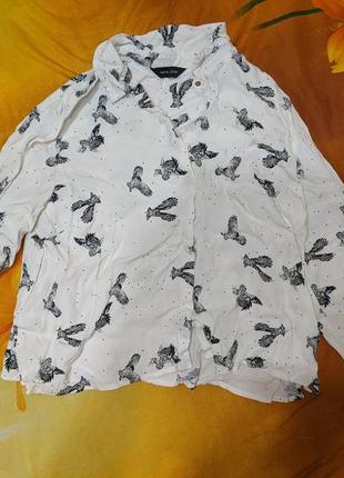 Рубашка new look оверсайз с совами