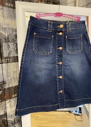 Трендовая джинсовая юбка only, размер s4 фото
