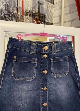 Трендовая джинсовая юбка only, размер s3 фото