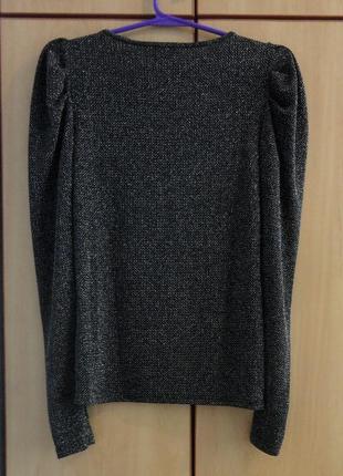 Супер брендовый джемпер свитер  кофта second femali люрекс3 фото