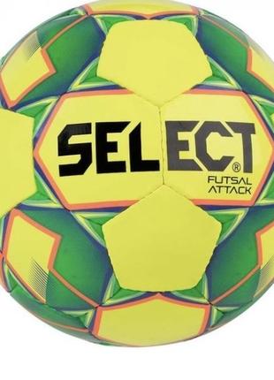 М'яч футзальний select futsal attack shiny жовтий/зелений уні 4 (107343-024-4)2 фото