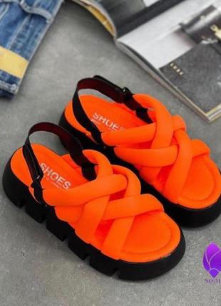 Шикарные неоновые брендовые босоножки сандалии люкс коллекция1 фото