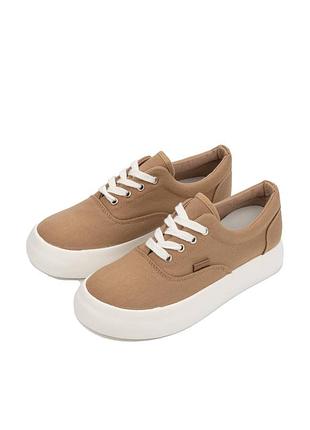Кеди жіночі бежеві текстиль