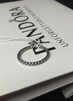 Серебряное кольцо пандора 190602 жгут переплёт дорожка серебро проба 925 новое с биркой3 фото