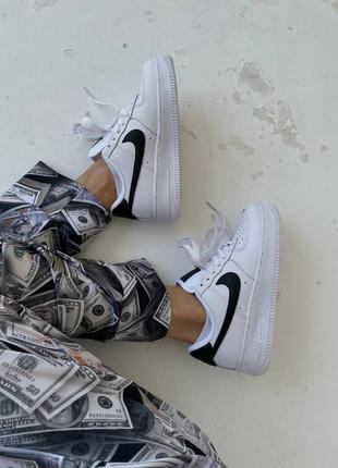 Кросівки жіночі nike air force 1 white black/кросівки жіночі найк аір форс