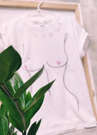 Футболка оверсайз, футболка з грудьми