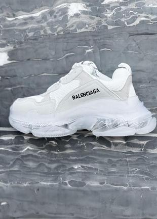 Кроссовки женские triple s white clear sole/кросівки жіночі