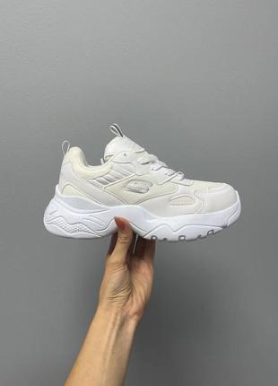 Кросівки жіночі skechers full white/кроссовки женские скечерс