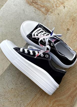 Кеды converse chuck taylor move black4 фото