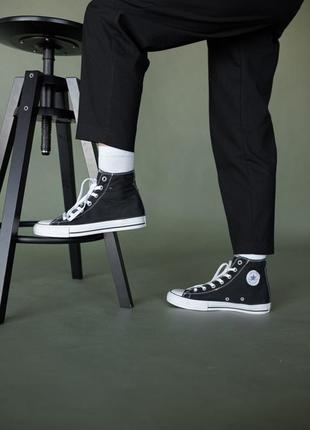 Кеды converse chuck taylor all star high black7 фото