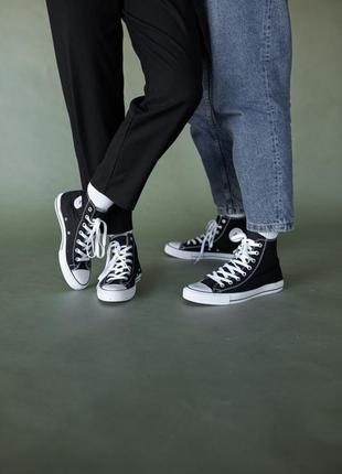 Кеды converse chuck taylor all star high black3 фото