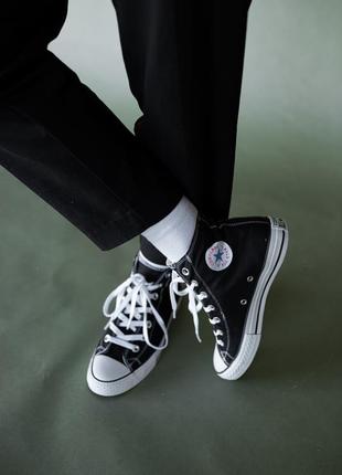 Кеды converse chuck taylor all star high black6 фото