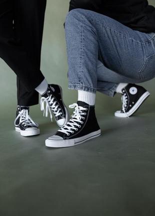 Кеды converse chuck taylor all star high black2 фото