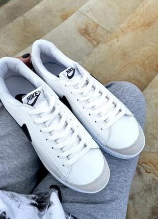 Кроссовки nike blazer low white 3.06 фото