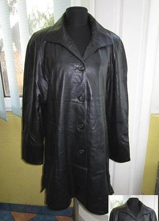 Стильна жіноча шкіряна куртка-плащ concerto. linea italiana. лот 148