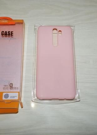 Чохол з софт-тач покриття full soft case для xiaomi redmi note 8 pro рожевий