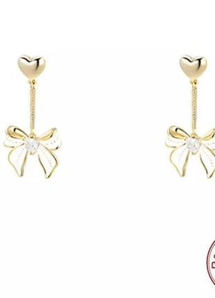 Серьги, серёжки бантики