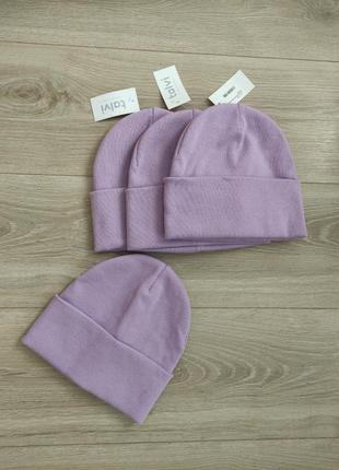 Шапка в рубчик