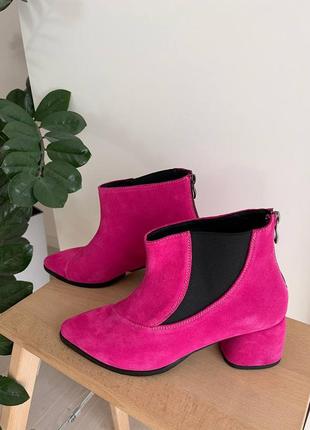 Черевики демісезонні замшеві / шкіряні колір на вибір