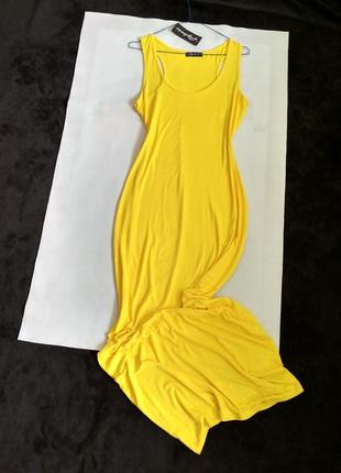 Базове жовте плаття в підлогу фірми stylewise3 фото