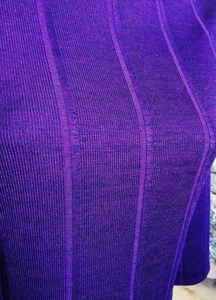 Фіолетова трикотажна сукня atmosphere/плаття для офісу роботи навчання5 фото