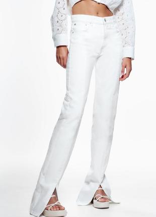 Джинси zara 36 split straight