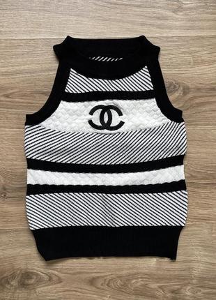 Новый полосатый топ chanel