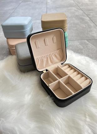 Шкатулка для украшений для хранения и путешествий органайзер коробочка