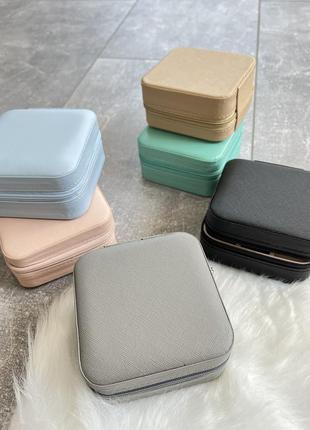 Шкатулка для украшений для хранения и путешествий органайзер коробочка