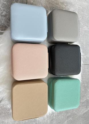 Шкатулка для украшений для хранения и путешествий органайзер коробочка