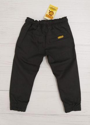 Дитячі штани - джоґери ліо темний хакі2 фото