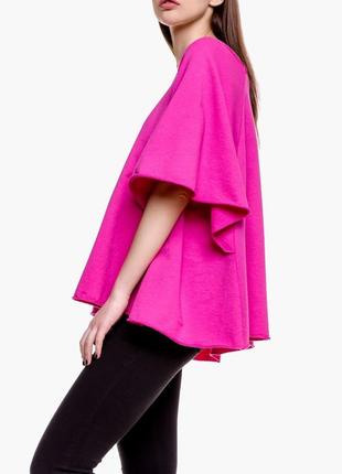 Универсальная кофта блуза в цвете фуксия, подойдет на любой тип фигуры1 фото