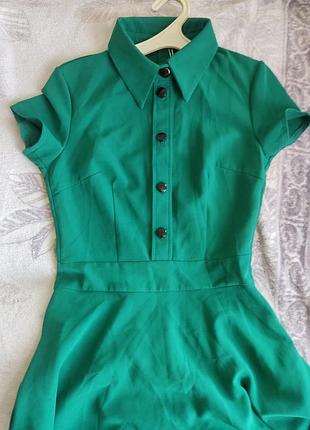 Платье макси в пол с карманами полусолнце