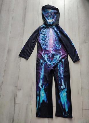 Детский костюм скелет на 5-6 лет на хеллоуин