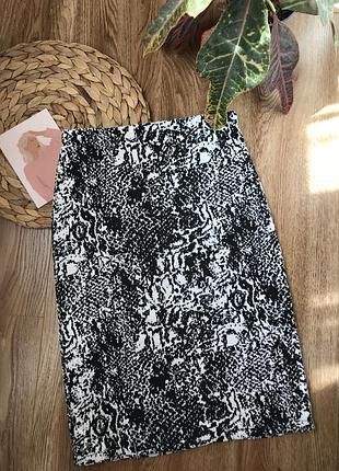 Юбка мини офисная приталенная карандаш s-m италия