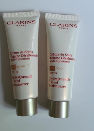 Легкий тонуючий крем clarins hydratation crème de soins spf 15